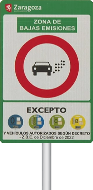 Excepto vehiculos autorizados